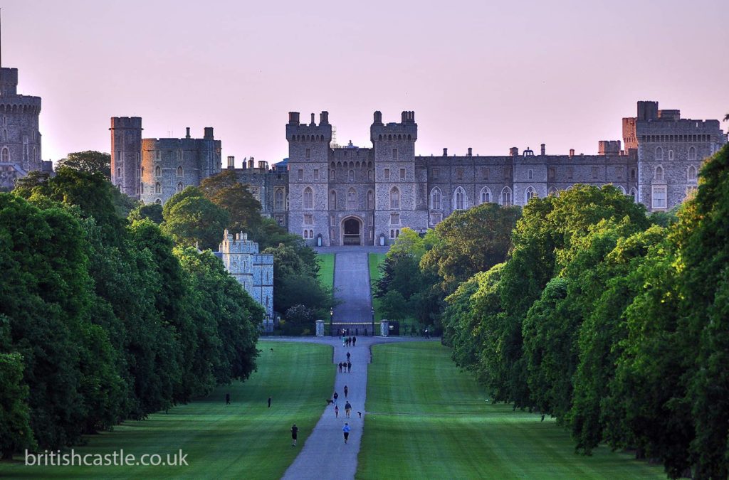 Windsor Castle as seen from the 'Long Walk'
