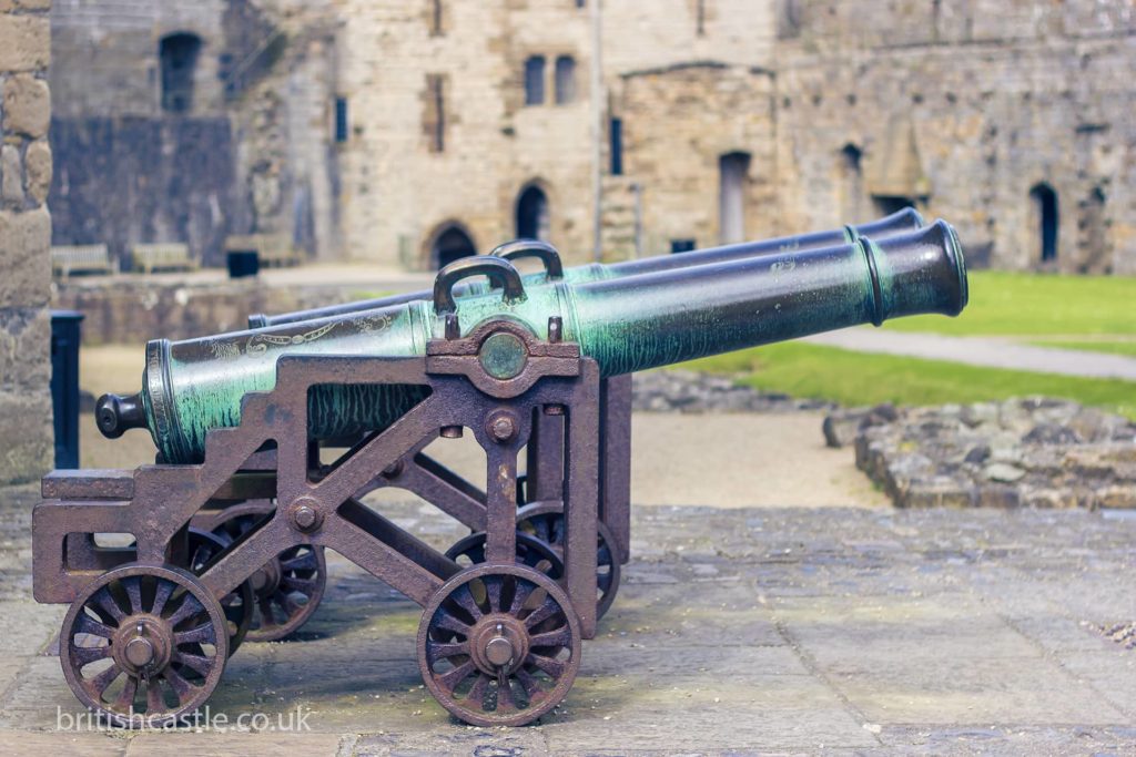 Cannon at Caernarfon Castle