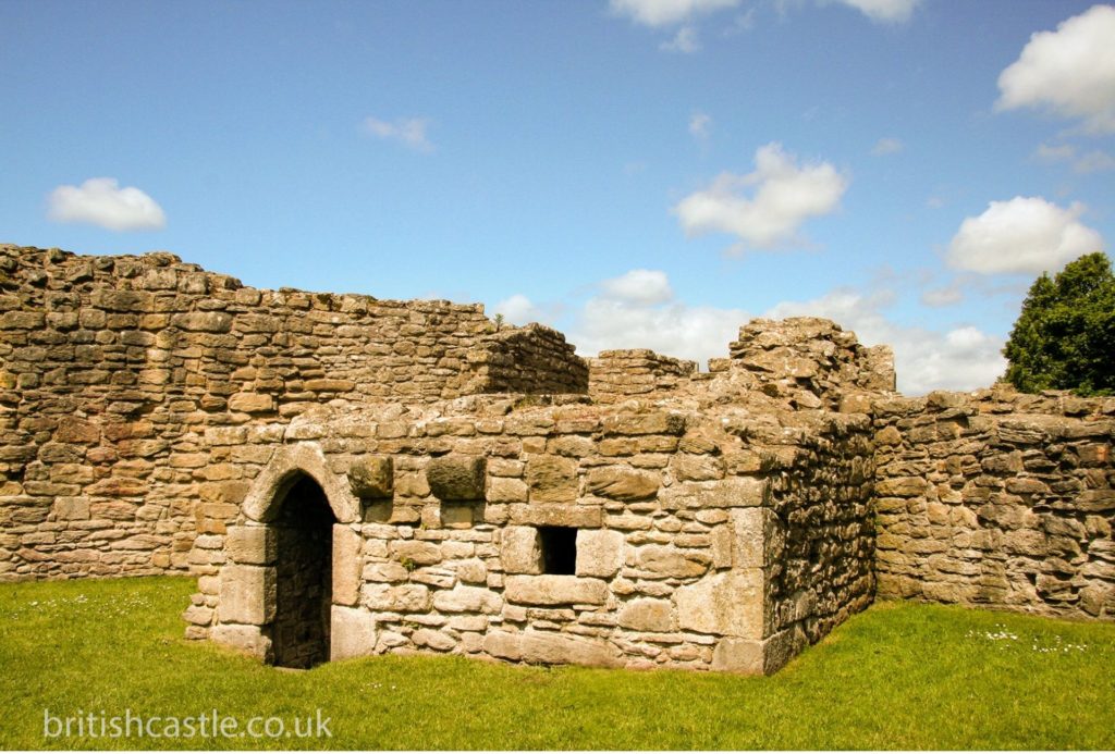 All that remains of an old tower at Aydon Castle